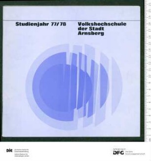Programm Jahr 1977/1978