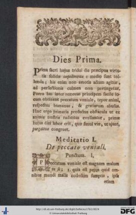 Dies Prima.