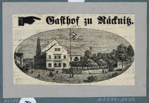 Der Gasthof in Räcknitz bei Dresden