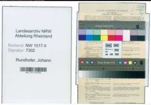 Entnazifizierung Johann Rundhofer , geb. 23.03.1894 (Rangieraufseher)