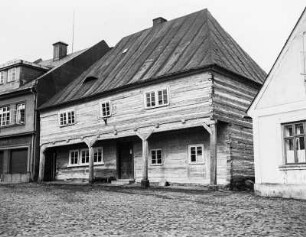 Osečná, Ort : Oschitz (Osečná/Tschechische Republik), Umgebindehaus