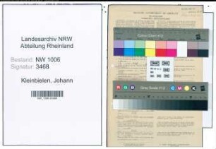 Entnazifizierung Johann Kleinbielen , geb. 03.09.1892 (Lagerarbeiter)