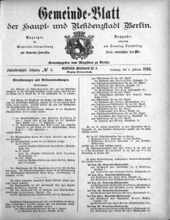 1894,5: No. 5, 4. Februar 1894
