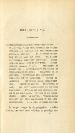 Hoofdstuk VIII. Aanteekeningen over het gouverment op Java
