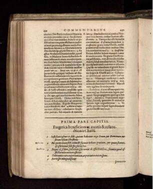 Prima Pars Capitis. Exegetica beneficiorum mortis & resurrectionis Christi