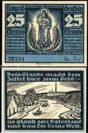 Genthin, Notgeldserie, 25 Pfennig