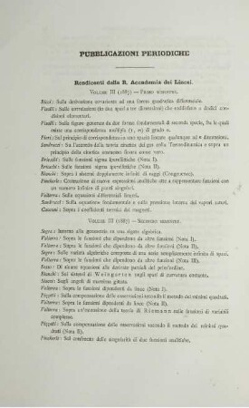 Pubblicazioni periodiche.