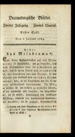 Erstes Stük