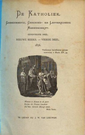 De Katholiek. 70 = N.S. 4. 1876