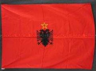 Staatsflagge der Volksrepublik Albanien