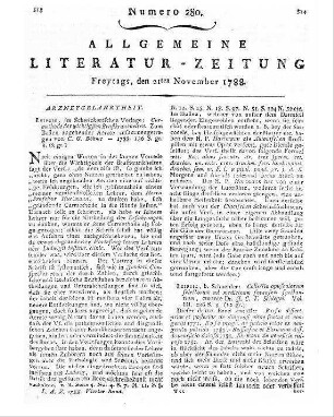 Collectio selectorum opusculorum ad medicinam forensem spectantium / curante Joan. Christ. Traugott Schlegel [Johann Christian Traugott Schlegel]. - Lipsiae : Schneider Vol. 3. - 1788