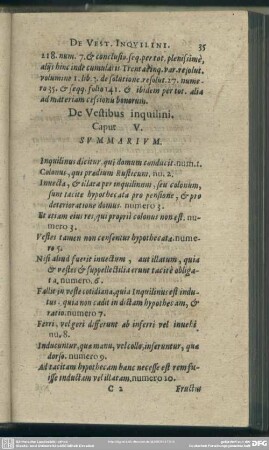 [Cap. V.] De Vestibus inquilini