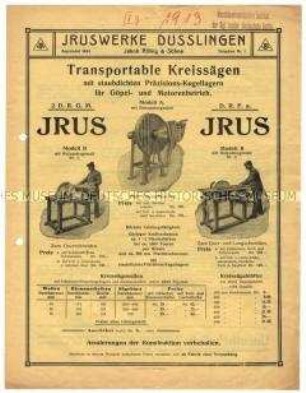 Transportable Kreissägen