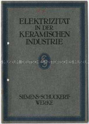 Elektrizität in der keramischen Industrie