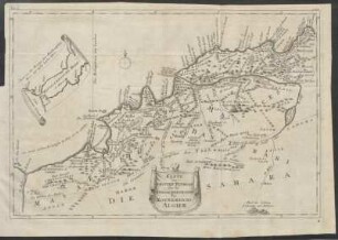 Karte der Provinz Tlemsan oder der Westlichen Provinz des Königreichs Algier