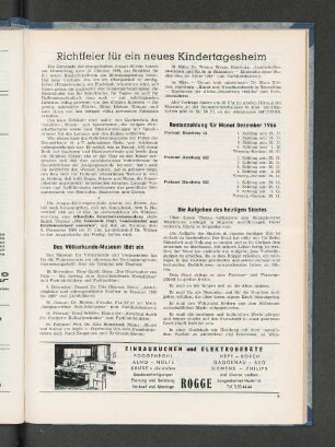 Rentenzahlung für Monat Dezember 1966