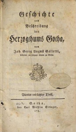 Geschichte und Beschreibung des Herzogthums Gotha, 4