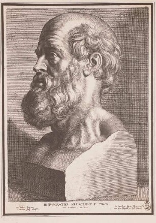 Antike Büste des Arztes Hippokrates