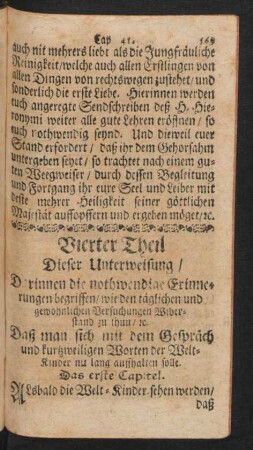 Vierter Theil Dieser Unterweisung / ...