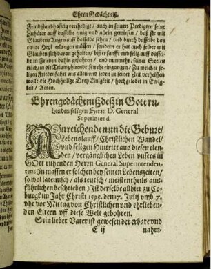 Ehrengedächtniß [...]