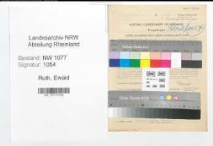 Entnazifizierung Ewald Ruth , geb. 07.03.1918 (Bahnpolizist)