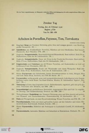 Zweiter Tag: Freitag, den 28. Februar 1936, Beginn 3 Uhr (Nr. 225-476)