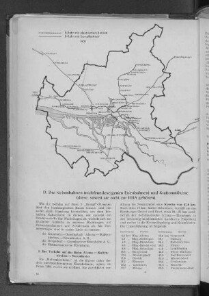 S-Bahn mit elektrischem Betrien und S-Bahn mit Dampfbetrieb 1951