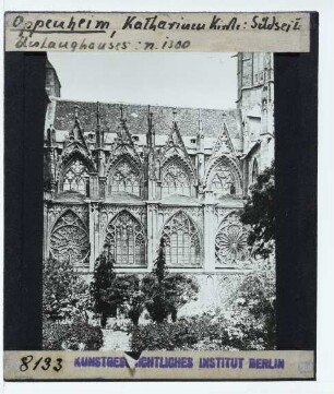 Oppenheim, Katharinenkirche : Außenansicht von S, Langhaus