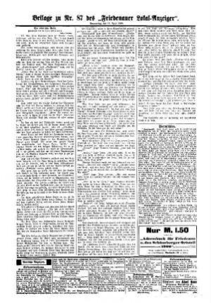 Beilage zu Nr. 87