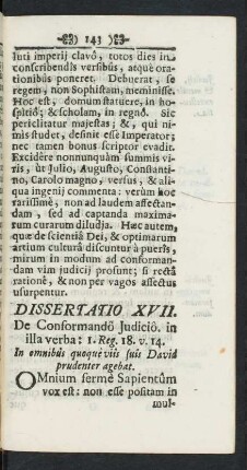 Dissertatio XVII.