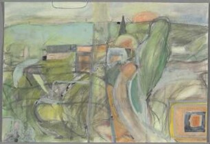 Ohne Titel [Landschaft am Morgen]