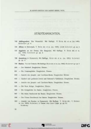 Städteansichten (Nr. 795-1131)