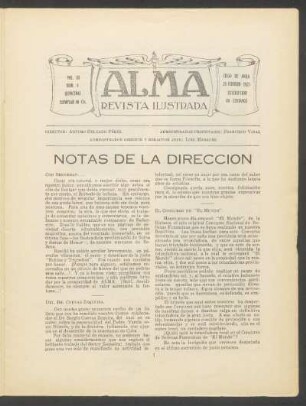Notas de la dirección