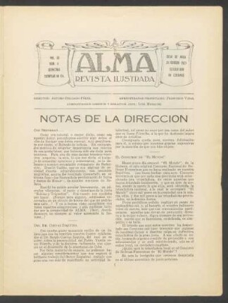Notas de la dirección