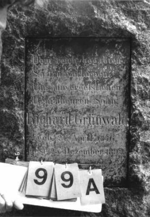 Grabstein 99 [Hahn S. 79 Grab-Nr. 264]: Grabstein 99A [Hahn S. 79 Grab-Nr. 264]