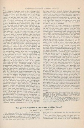 885-890 Was geschah eigentlich in Lund in den dreißiger Jahren?