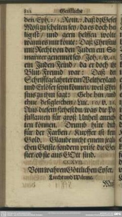 CCXVII. Vom wahren Göttlichen Eyfer