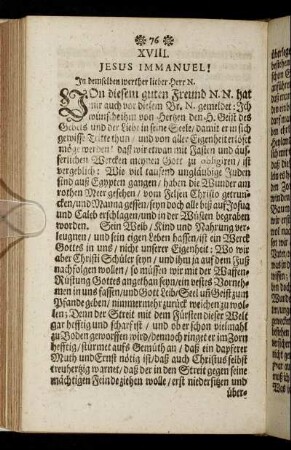 [Der XVIII. Brieff. - Der XXIV. Brieff.]
