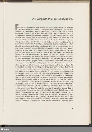 Die Vorgeschichte der Salicylsäure