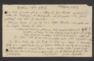 Brief von Friedrich Hofmeister an August Emanuel Fürnrohr