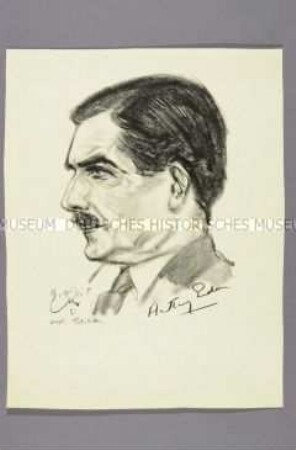 Bildnis des britischen Politikers Robert Anthony Eden
