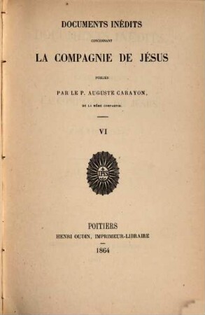 Documents inédits concernant la Compagnie de Jésus, 6. Établissement de la Compagnie de Jésus à Brest par Louis XIV. : document F