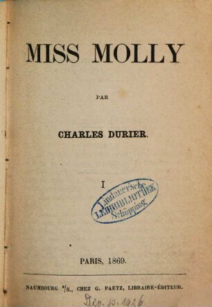 Miss Molly : Par Charles Durier. 1