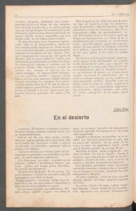 En el desierto