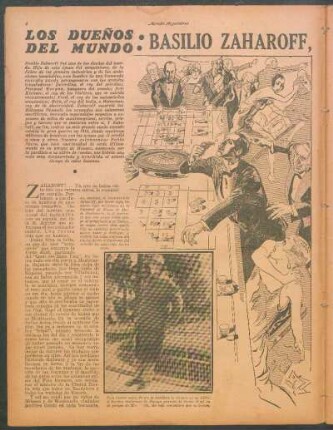 Los dueños del mundo: Basilio Zaharoff, el hombre misterioso de Europa : Una nota de Pablo Suero