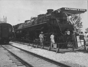 zeitgenössische Lokomotive (USA-Reise 1933)