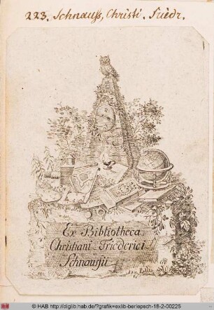 Exlibris des Christian Friedrich Schnauss