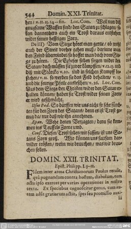 Domin. XXII. Trinitat. Epist. Philipp. I. 3-11