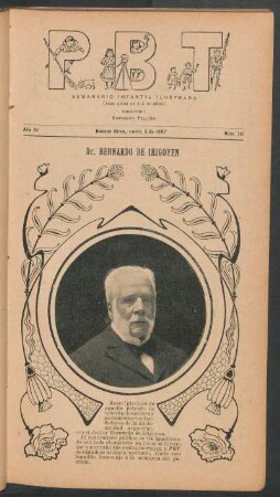 Dr. Bernardo de Irigoyen - [Retrato]