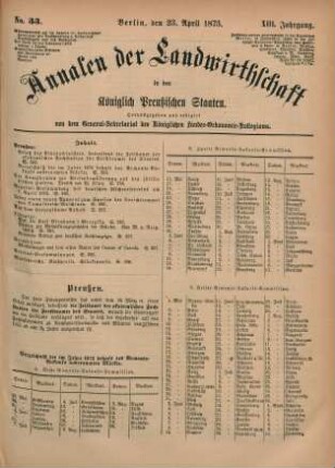No. 33. Berlin, den 23. April 1873. XIII. Jahrgang.